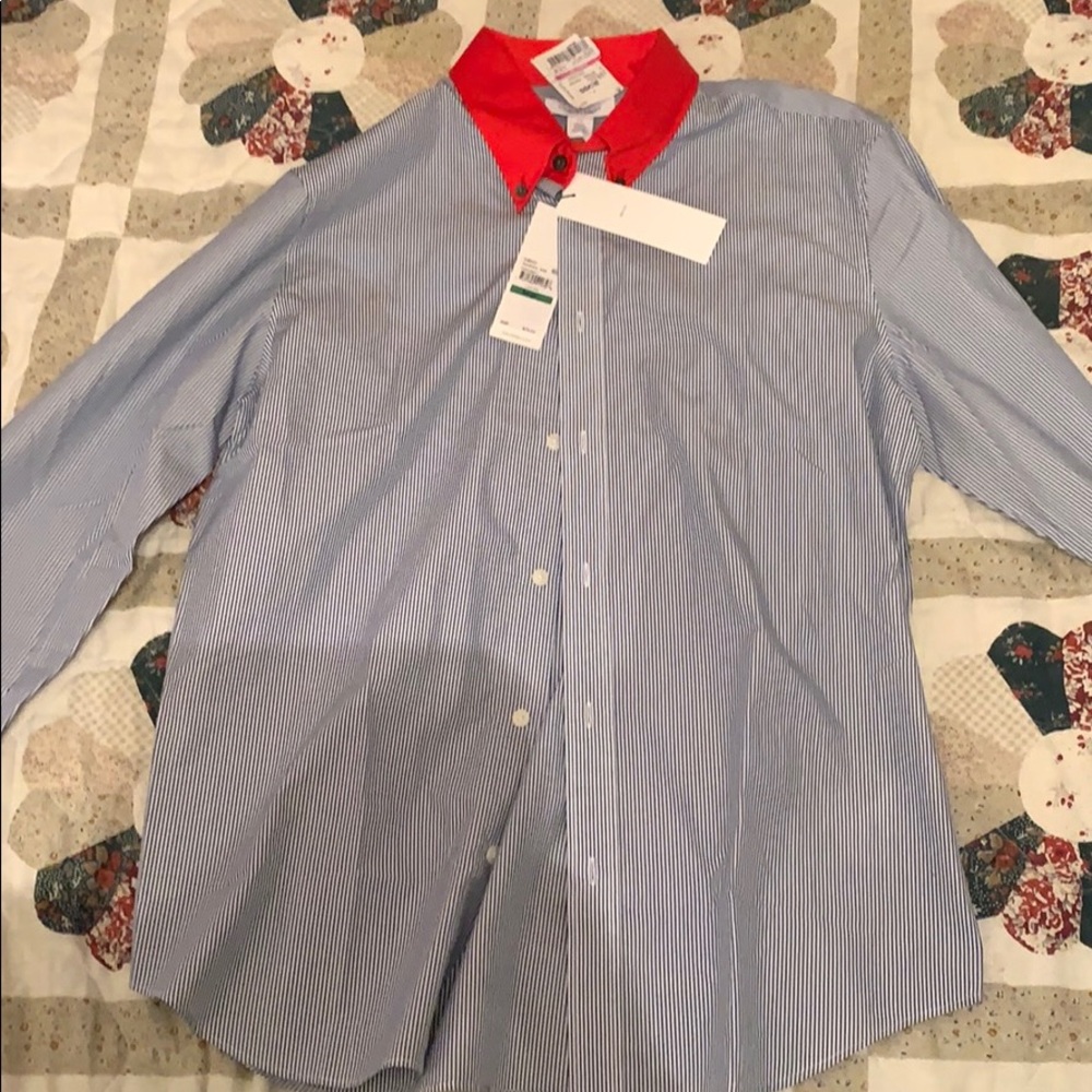 Vintage Calvin Klein Button Up Striped Shirt